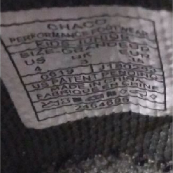 Chacos Kids/junior Green Size 4 - Picture 3 of 6